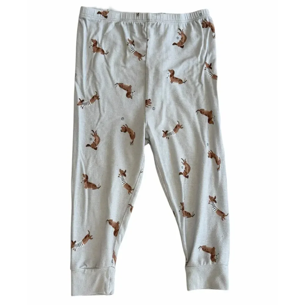 MODERN MOMENTS Baby Weiner Dog Pajama Set Size 2T